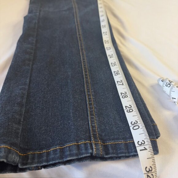 Tommy Hilfiger Center Seam Double Button Equestrian Dark Wash Jeans Size 8 - Picture 3 of 8